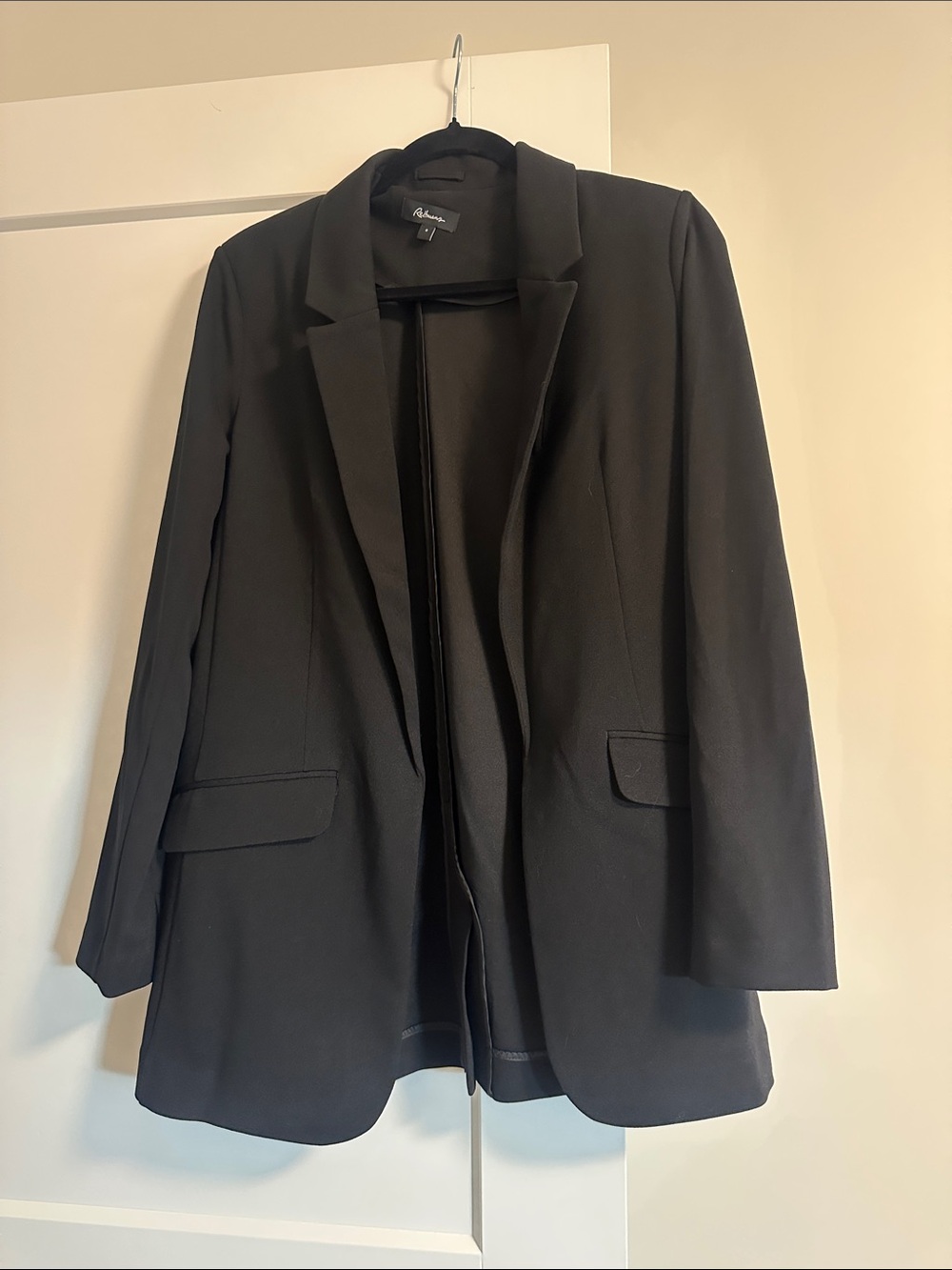 Reitmans Black Open-Front Blazer Jacket